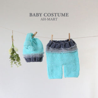 BABY COSTUME B)帽子パンツ 2点セット [03051]