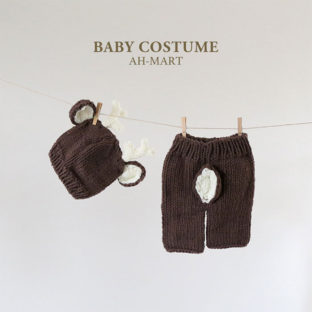 BABY COSTUME D)トナカイ 帽子 パンツ 2点セット [03053]