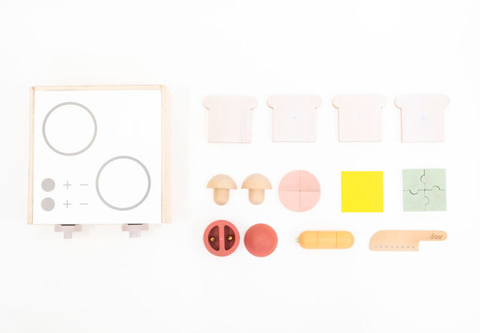 dou? #004 Little chef リトルシェフ おままごとセット 型はめ パズル ままごと ドウ? 赤ちゃん おもちゃ 木のおもちゃ おしゃれ 出産祝い お祝い ギフト 出産祝い 男の子 女の子 玩具 木製玩具 キッズ 知育 知育玩具 AH-MART