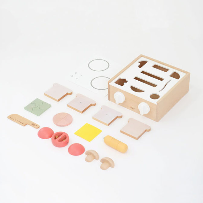 dou? #004 Little chef リトルシェフ おままごとセット 型はめ パズル ままごと ドウ? 赤ちゃん おもちゃ 木のおもちゃ おしゃれ 出産祝い お祝い ギフト 出産祝い 男の子 女の子 玩具 木製玩具 キッズ 知育 知育玩具 AH-MART