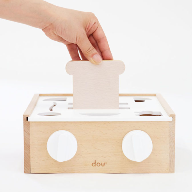 dou? #004 Little chef リトルシェフ おままごとセット 型はめ パズル ままごと ドウ? 赤ちゃん おもちゃ 木のおもちゃ おしゃれ 出産祝い お祝い ギフト 出産祝い 男の子 女の子 玩具 木製玩具 キッズ 知育 知育玩具 AH-MART