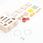 dou? #004 Little chef リトルシェフ おままごとセット 型はめ パズル ままごと ドウ? 赤ちゃん おもちゃ 木のおもちゃ おしゃれ 出産祝い お祝い ギフト 出産祝い 男の子 女の子 玩具 木製玩具 キッズ 知育 知育玩具 AH-MART