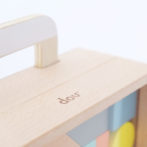 dou? #005 Carry me キャリーミードウ? つみき 積み木 コロコロ スーツケース ケースつき 赤ちゃん おもちゃ 木のおもちゃ おしゃれ 出産祝い お祝い ギフト 出産祝い 男の子 女の子 玩具 木製玩具 キッズ 知育 知育玩具 AH-MART