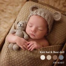 BABY COSTUME ニット帽&マスコット 全4色 [03064]